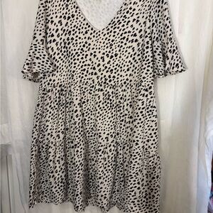 Beeson River Leopard Print V-Neck Dress